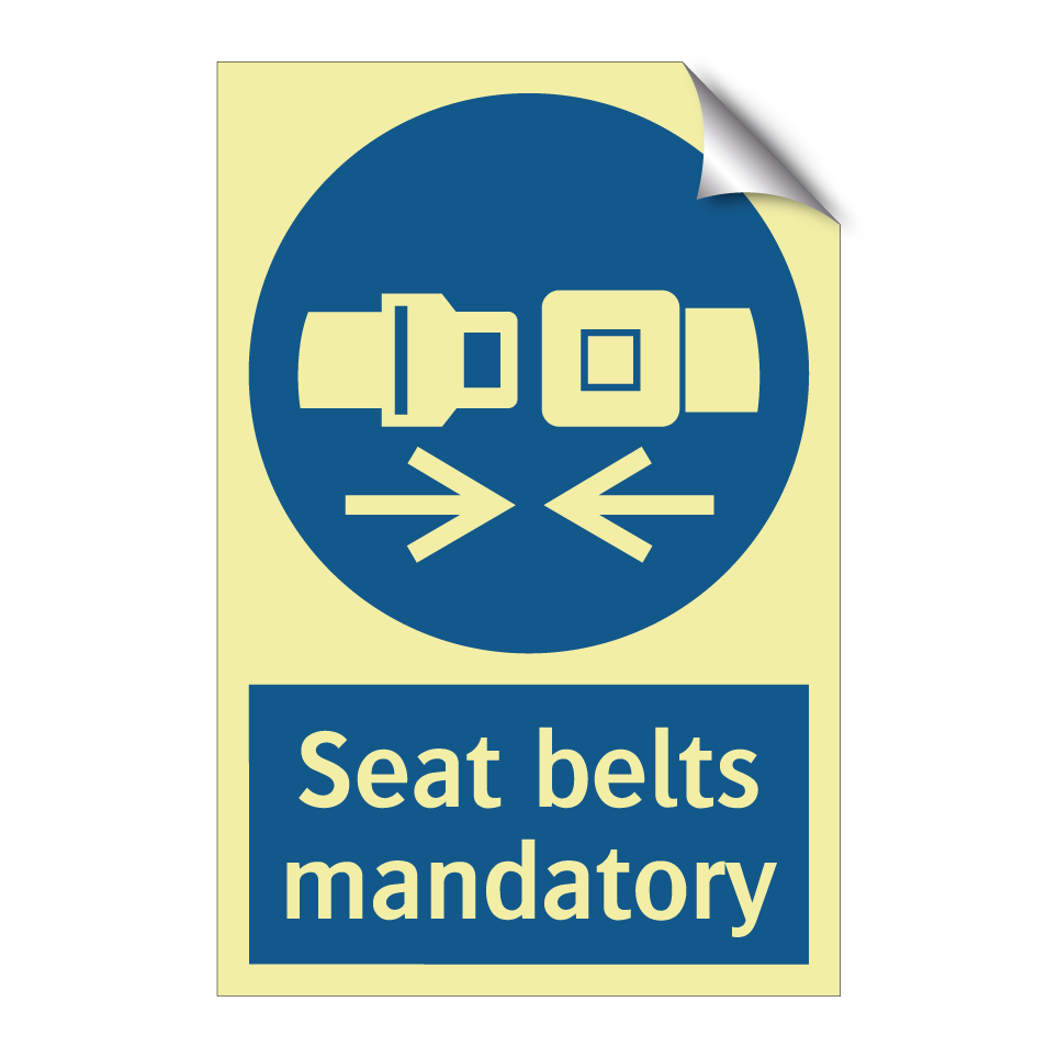 Seat belts mandatory
