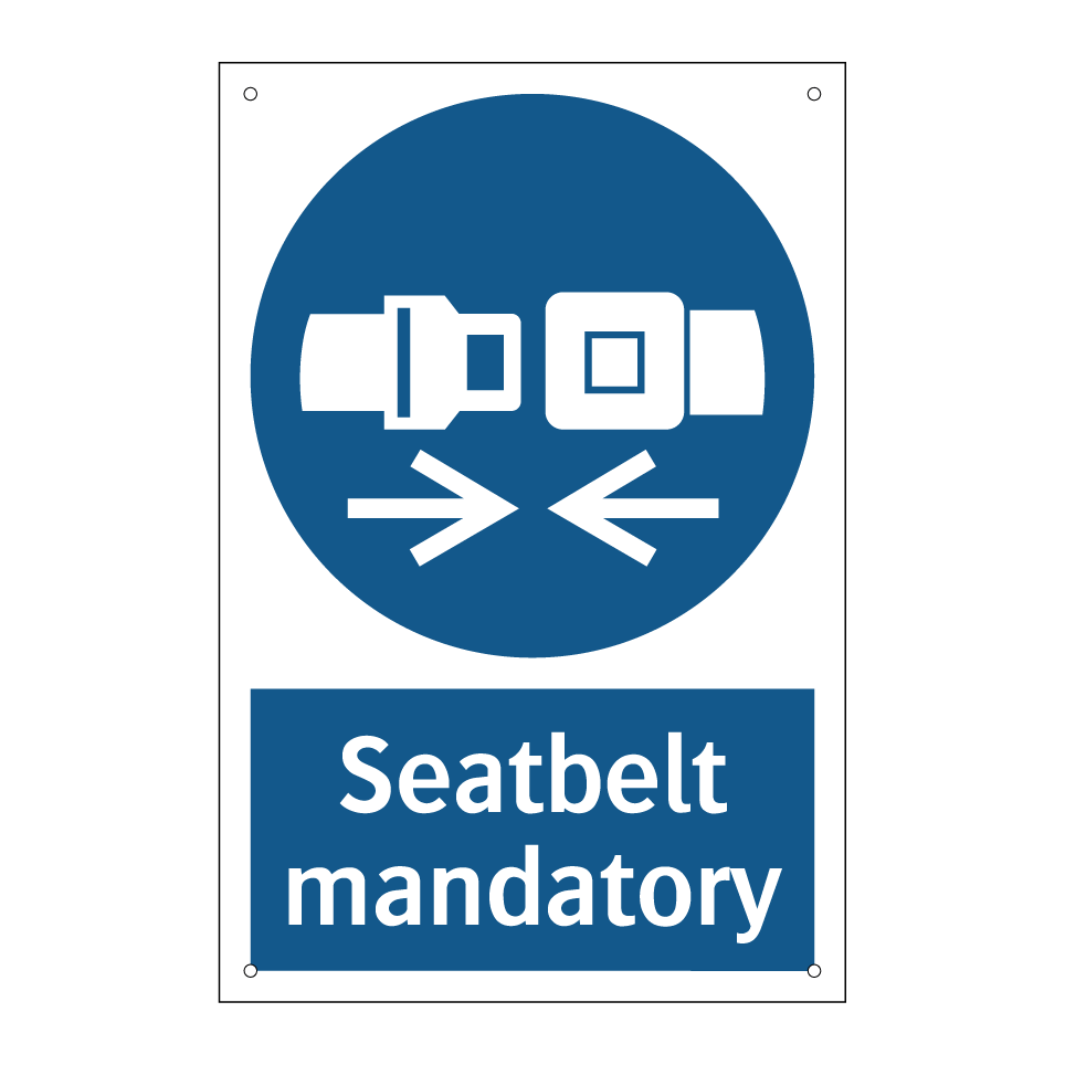 Seatbelt mandatory