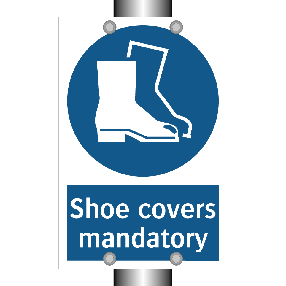 Shoe covers mandatory