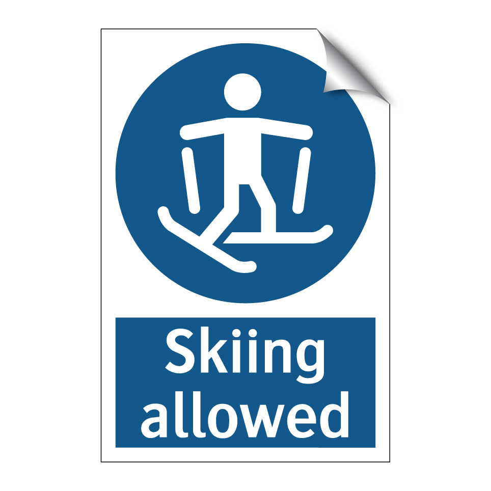 Skiing allowed