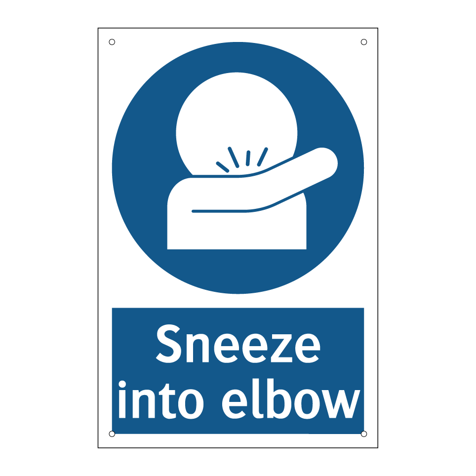 Sneeze into elbow
