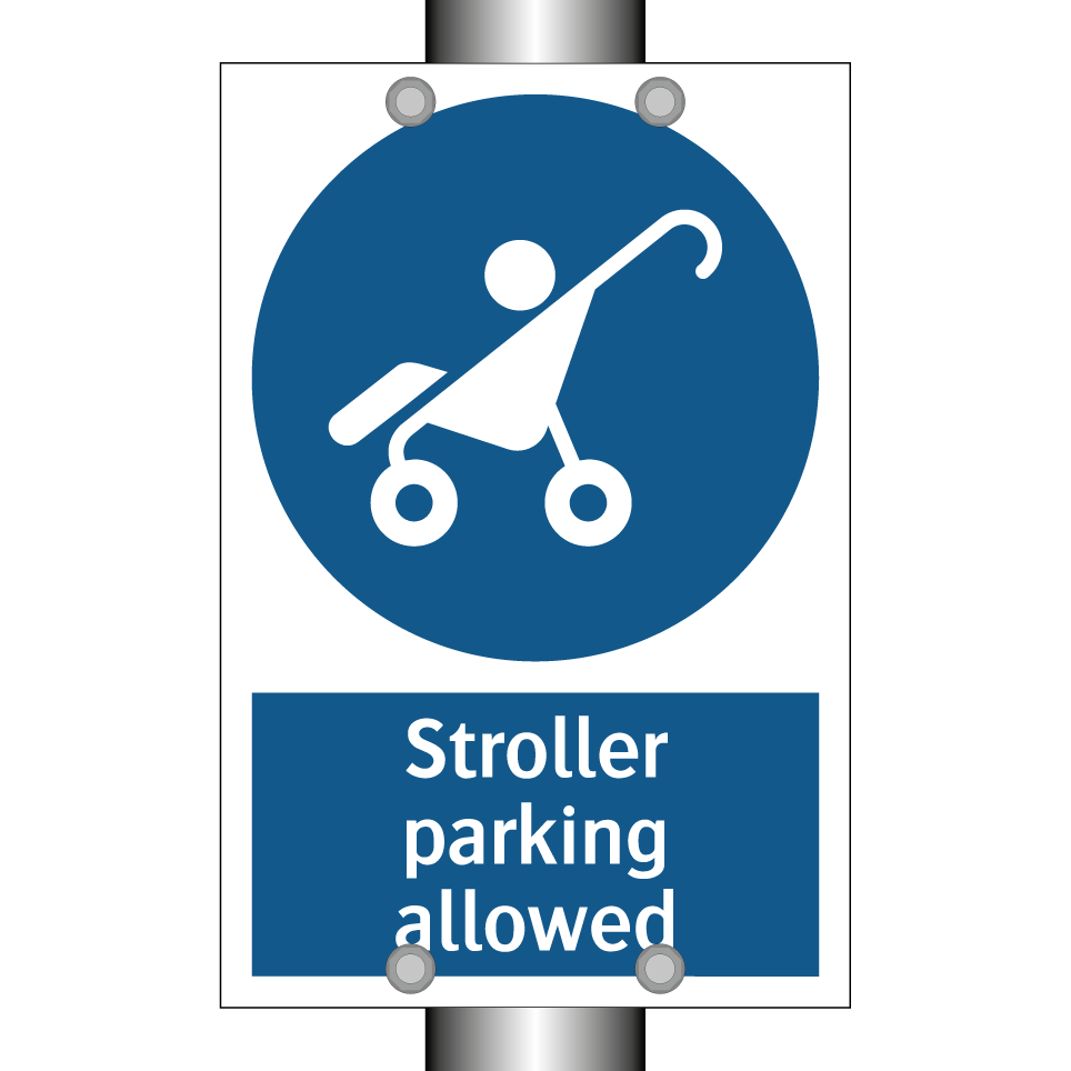 Stroller parking allowed