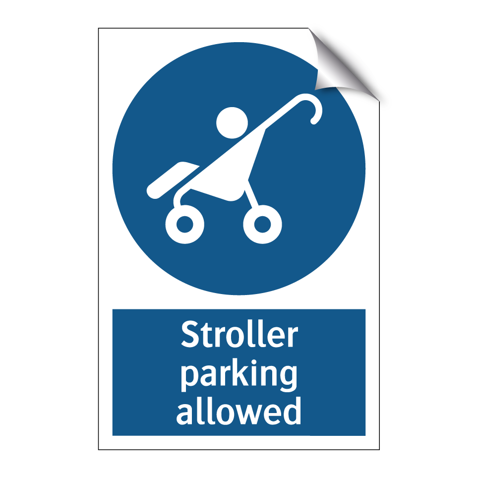 Stroller parking allowed
