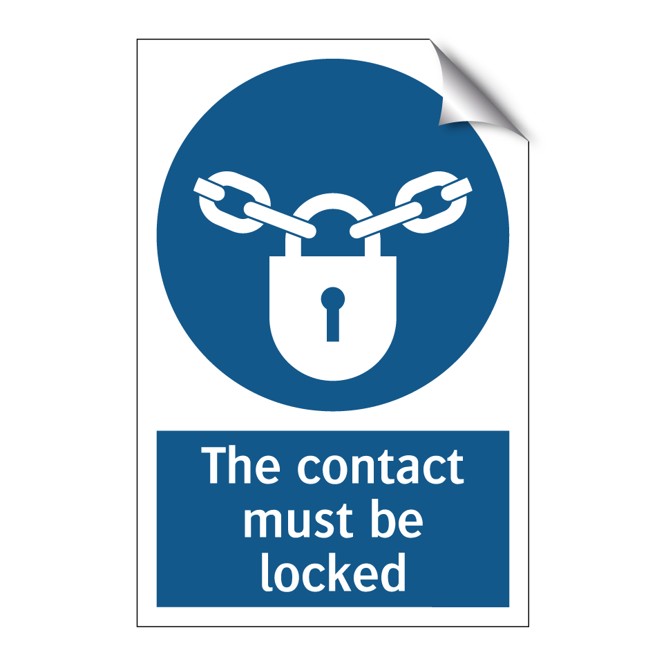 The contact must be locked