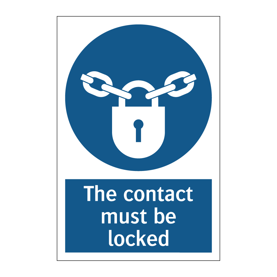 The contact must be locked