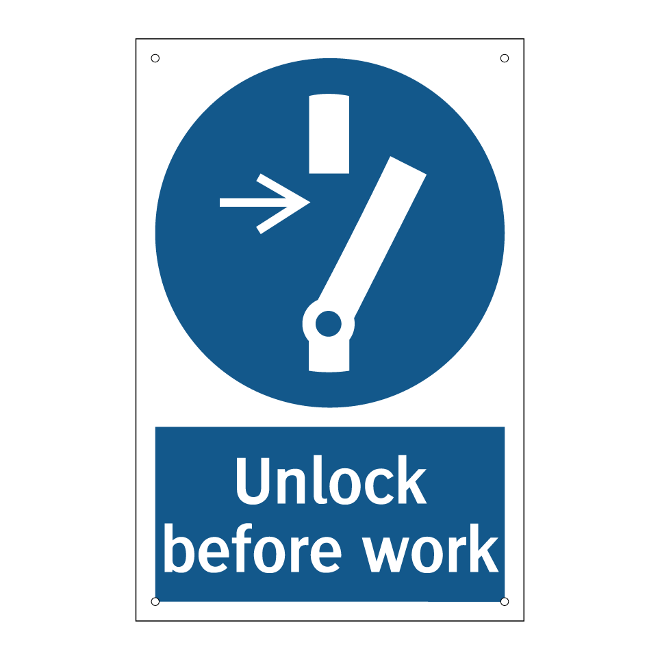 Unlock before work