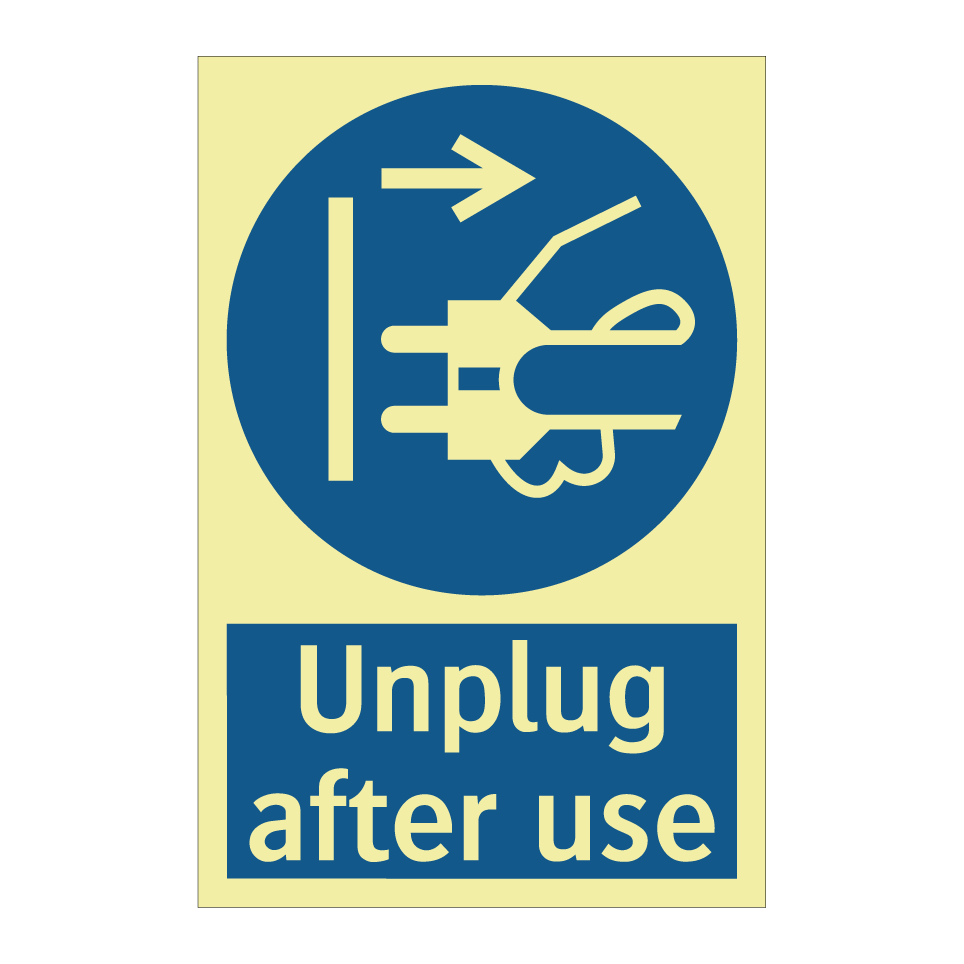 Unplug after use