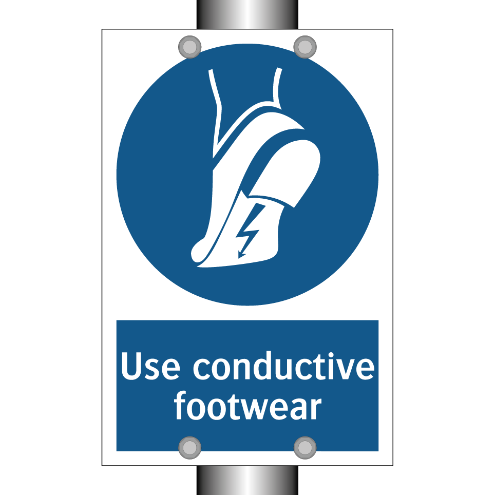 Use conductive footwear