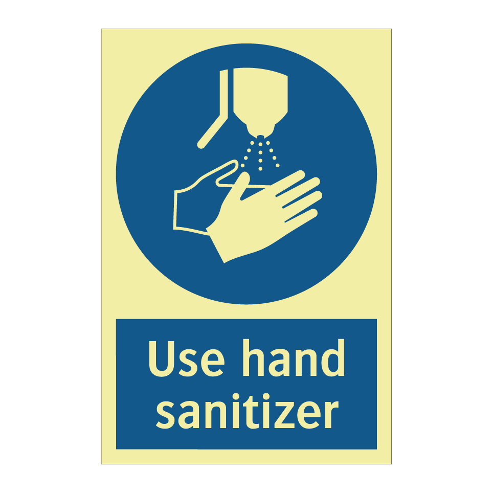Use hand sanitizer