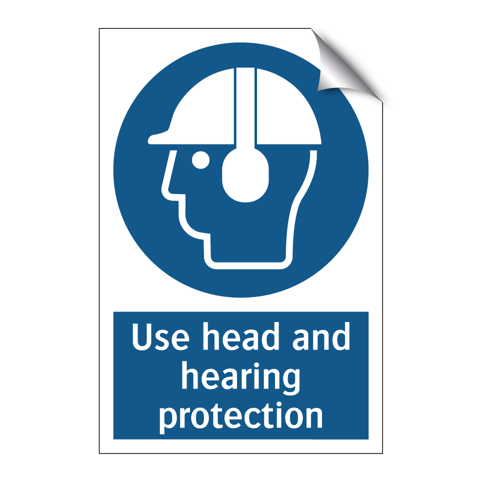 Use head and hearing protection