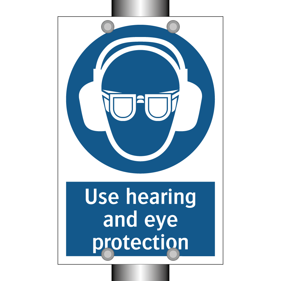 Use hearing and eye protection