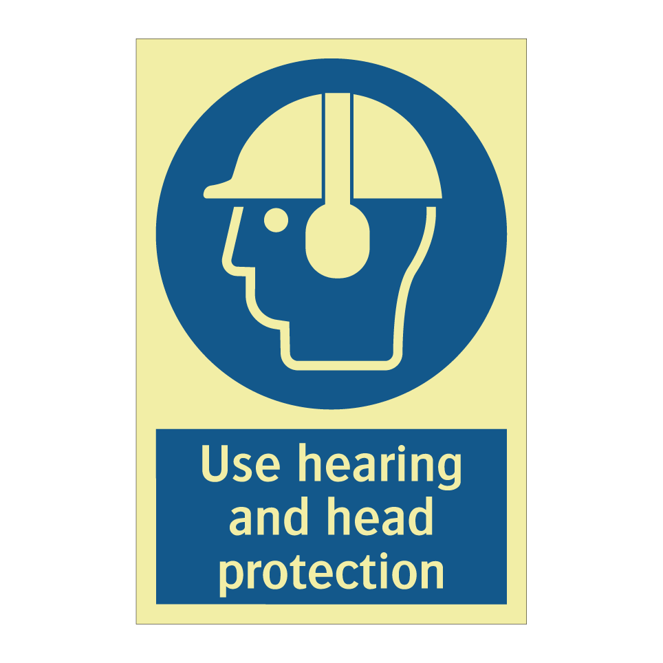 Use hearing and head protection