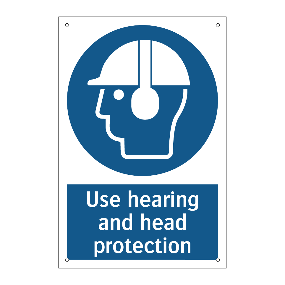Use hearing and head protection