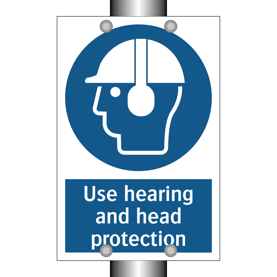 Use hearing and head protection