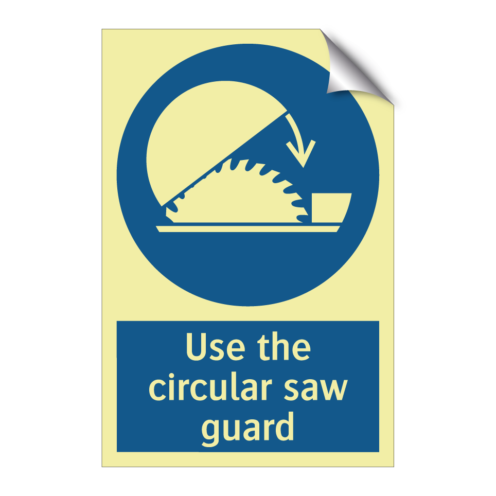 Use the circular saw guard