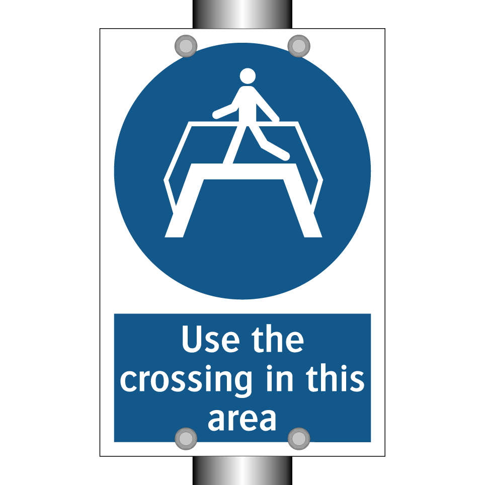 Use the crossing in this area