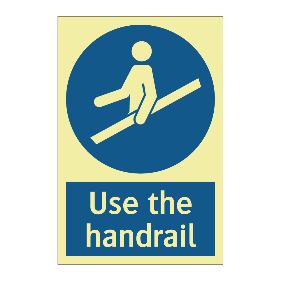 Use the handrail