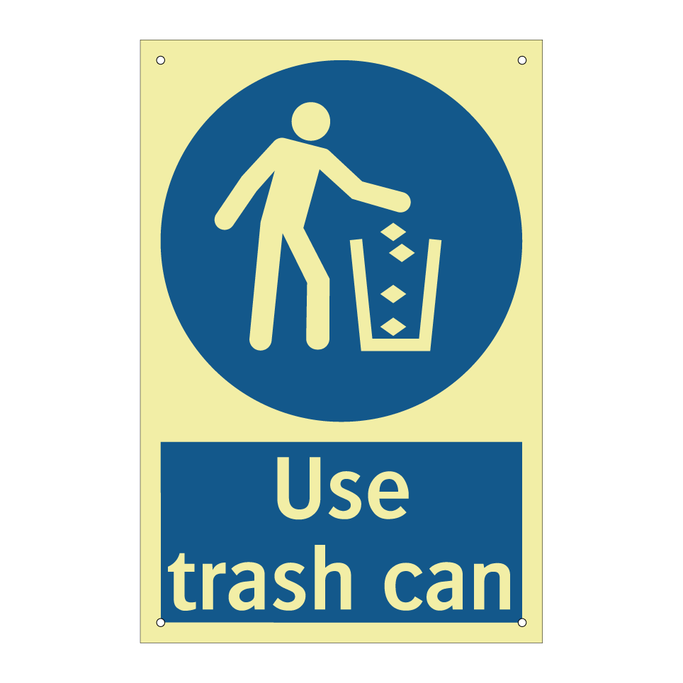 Use trash can