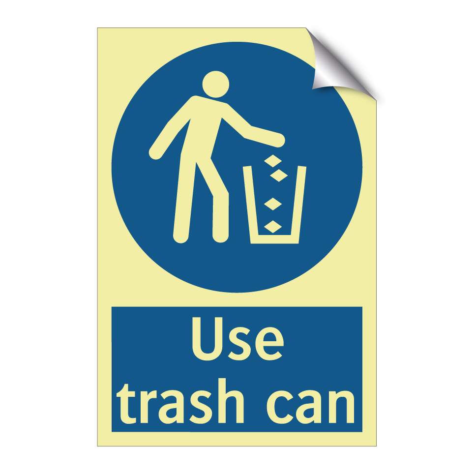 Use trash can