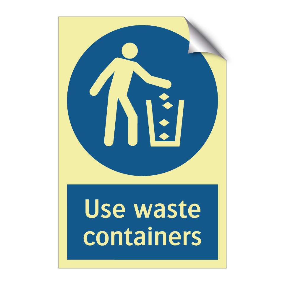 Use waste containers