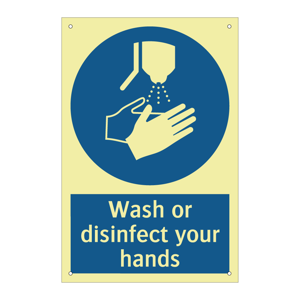 Wash or disinfect your hands