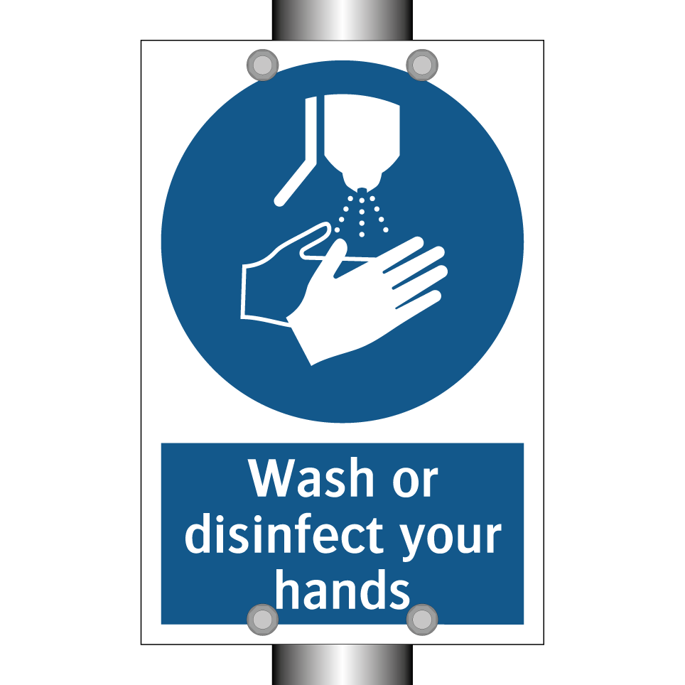 Wash or disinfect your hands
