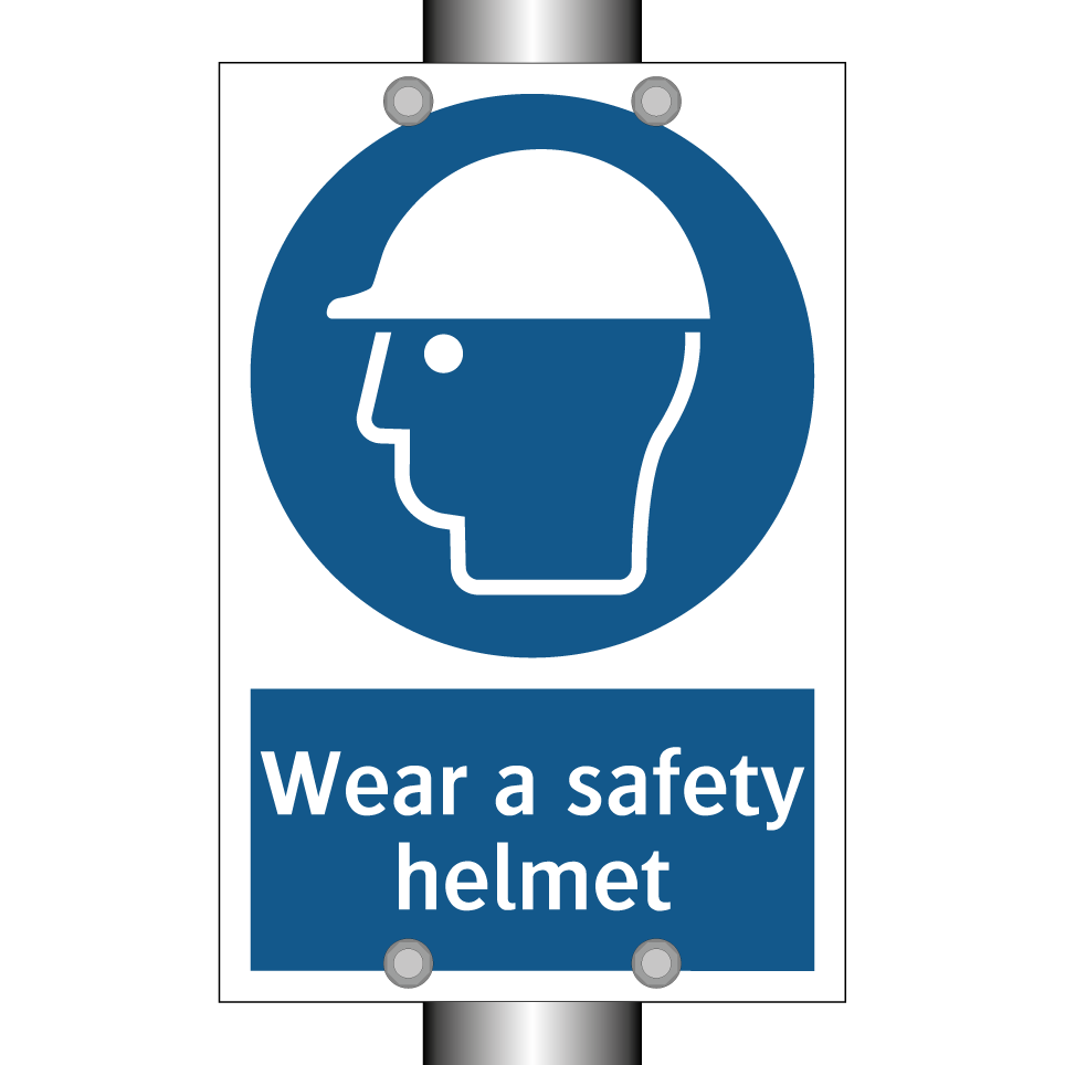 Wear a safety helmet