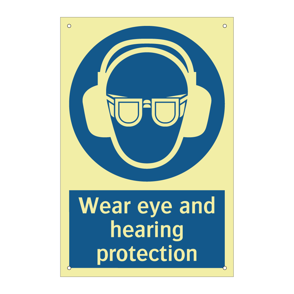 Wear eye and hearing protection