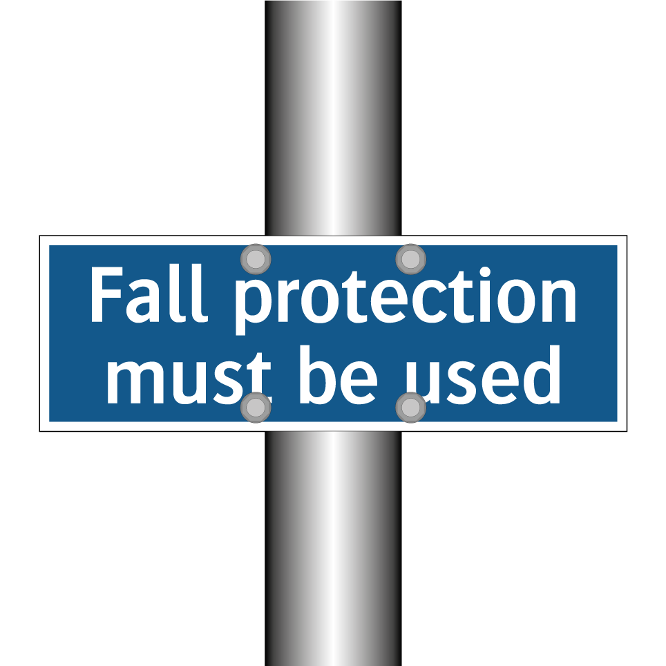 Fall protection must be used