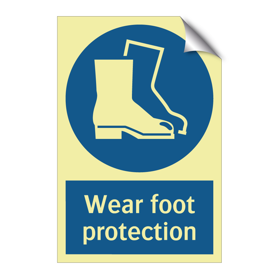 Wear foot protection