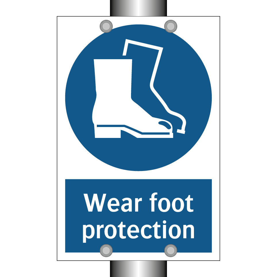 Wear foot protection