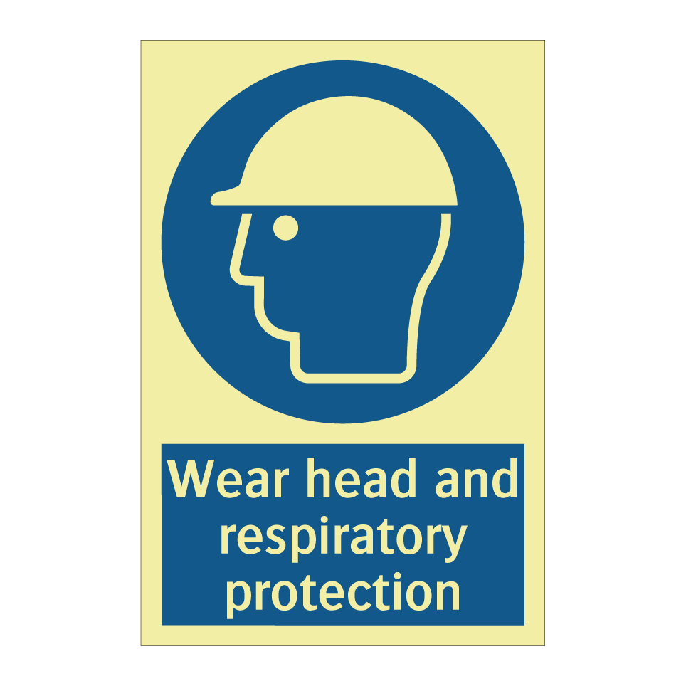 Wear head and respiratory protection