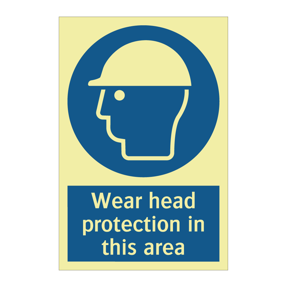 Wear head protection in this area