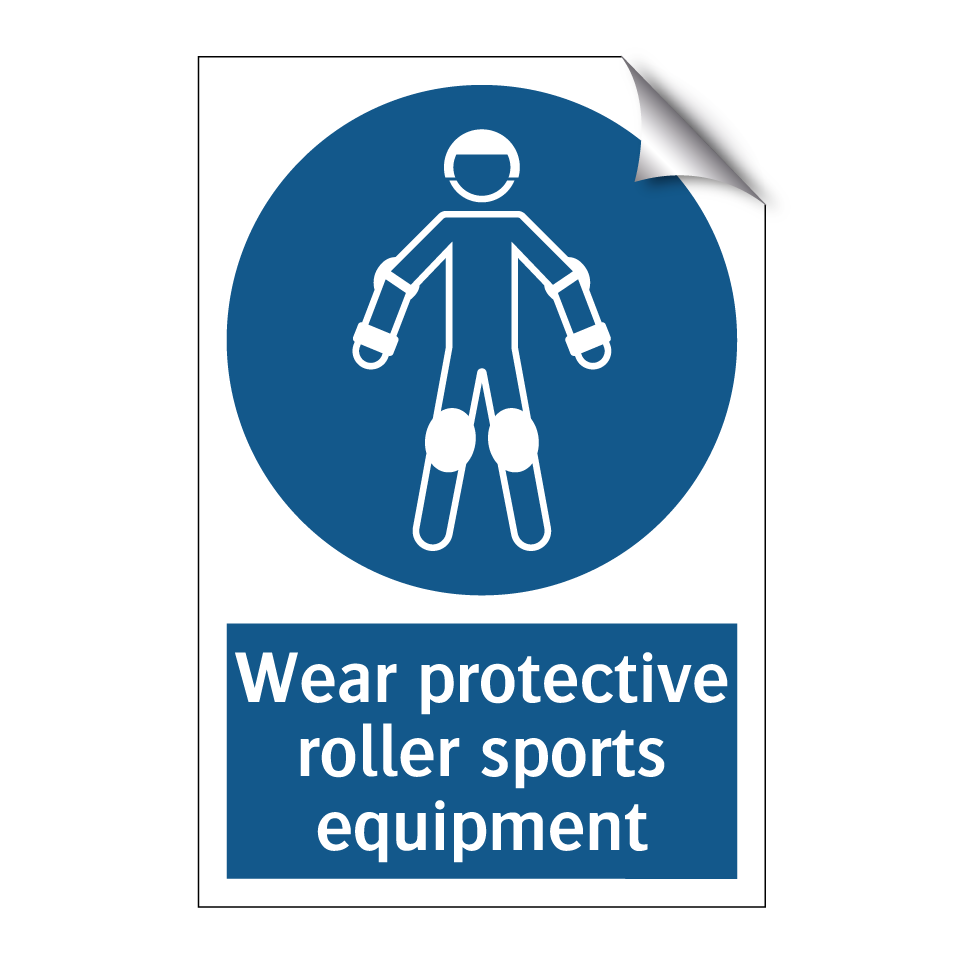 Wear protective roller sports equipment