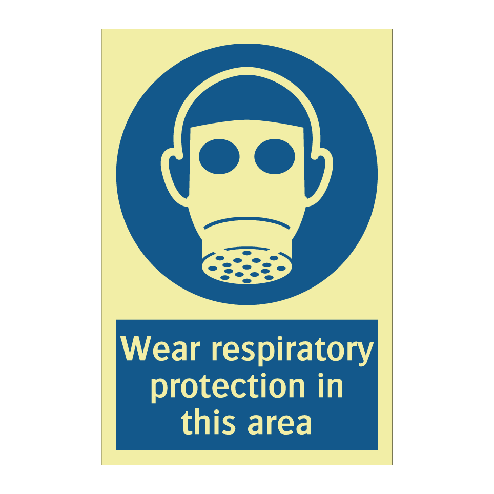 Wear respiratory protection in this area