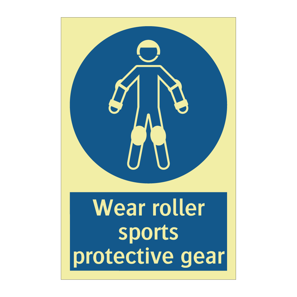Wear roller sports protective gear