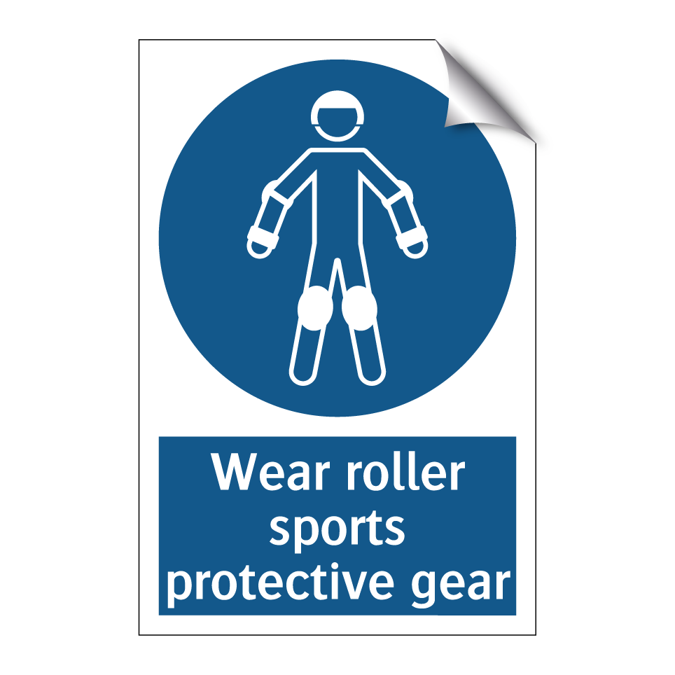 Wear roller sports protective gear