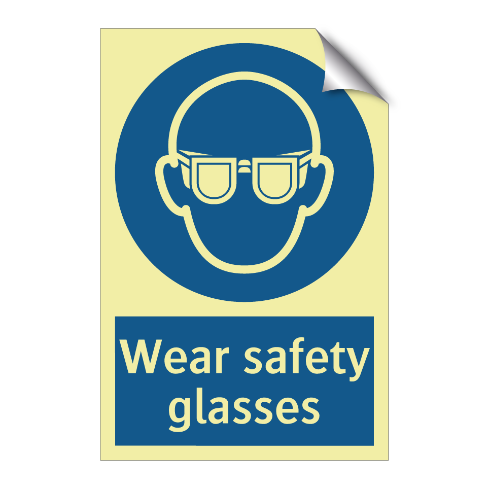 Wear safety glasses