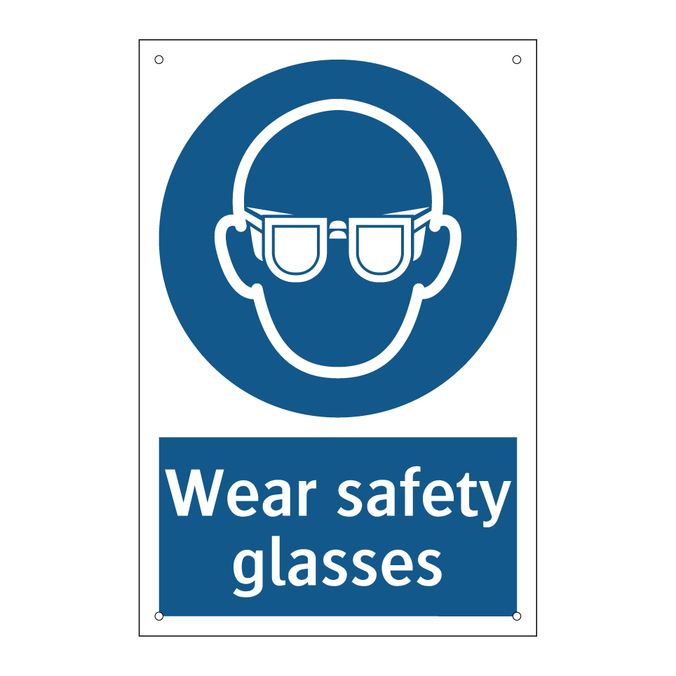 Wear safety glasses