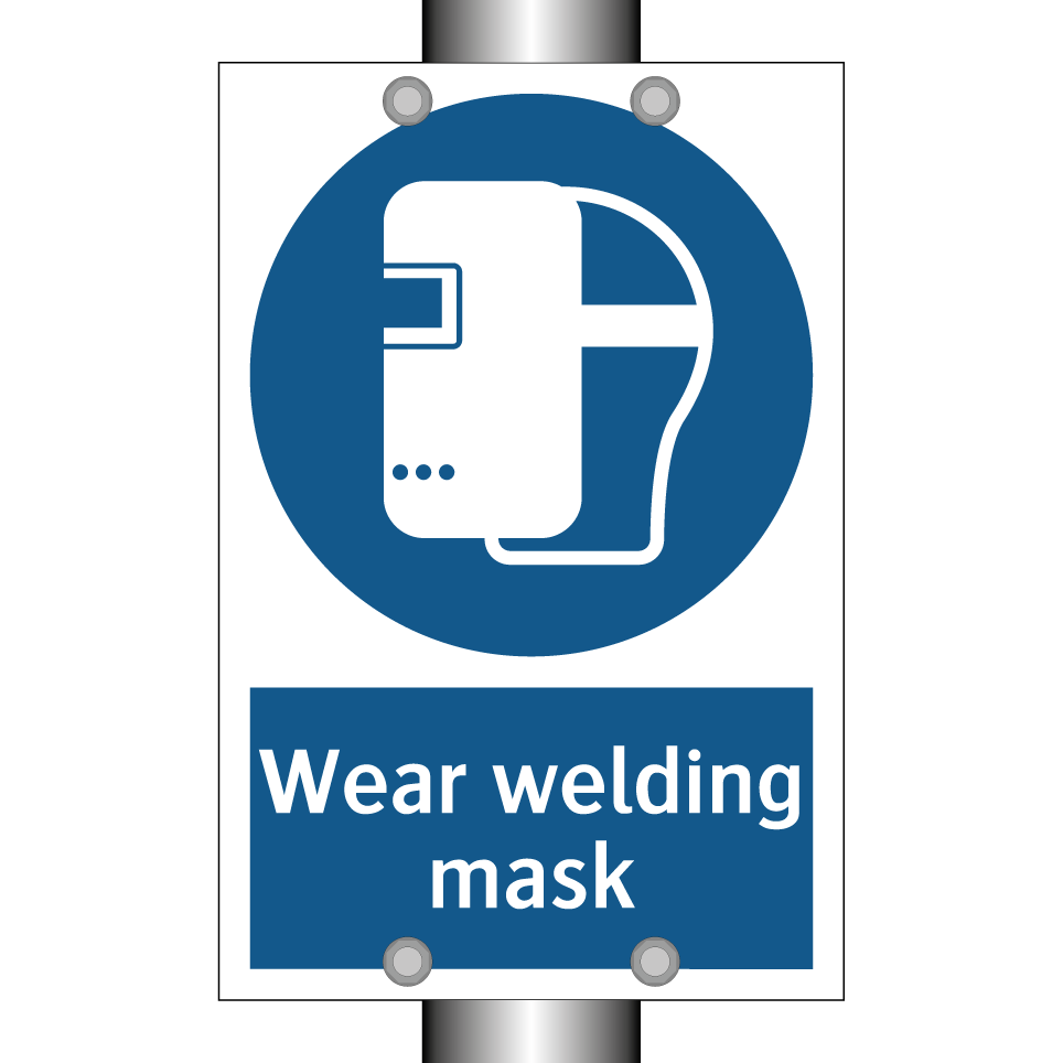 Wear welding mask