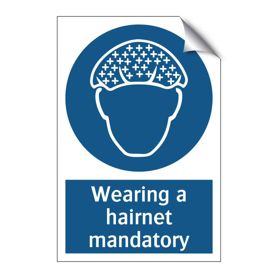 Wearing a hairnet mandatory