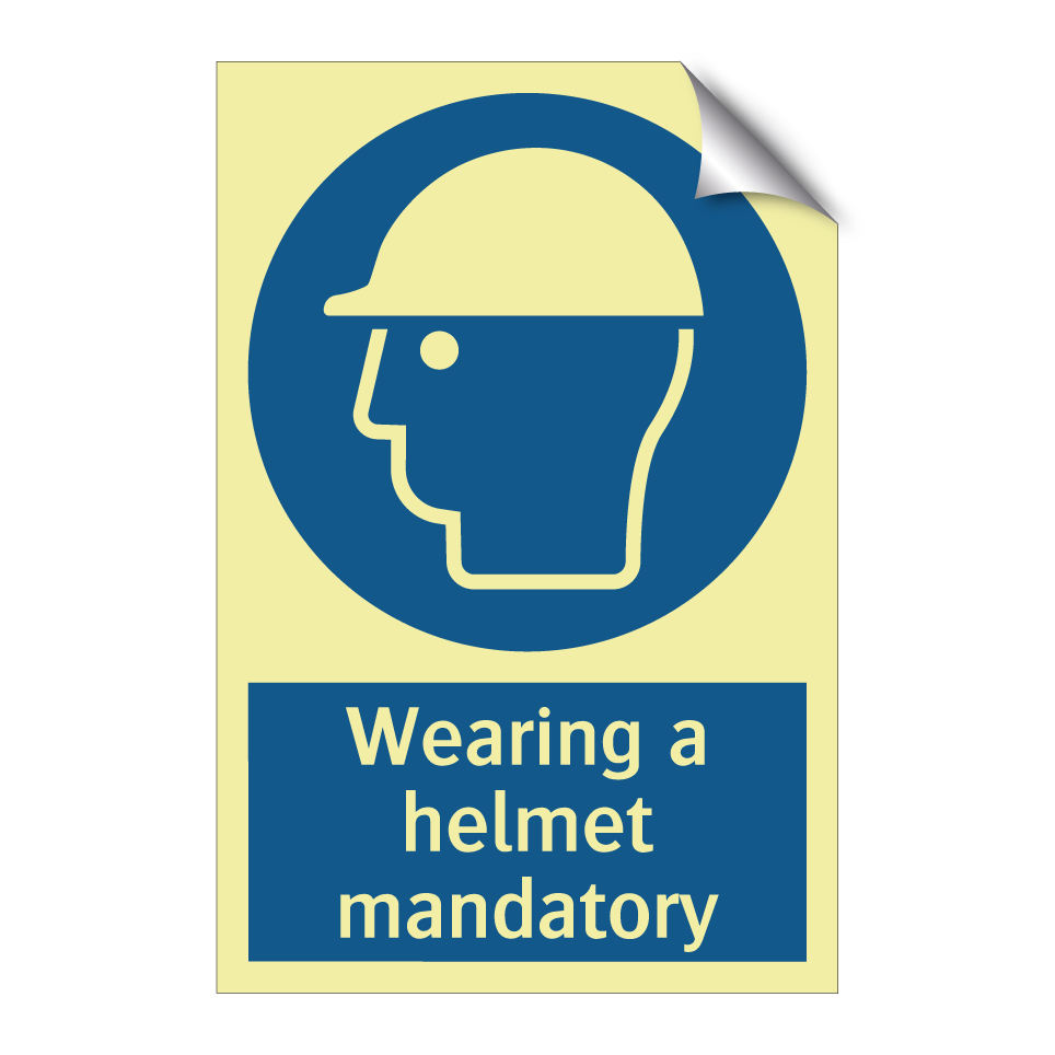 Wearing a helmet mandatory
