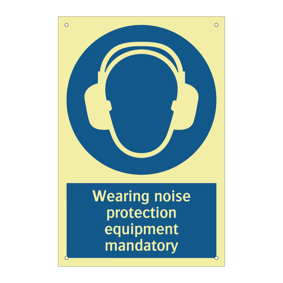 Wearing noise protection equipment mandatory