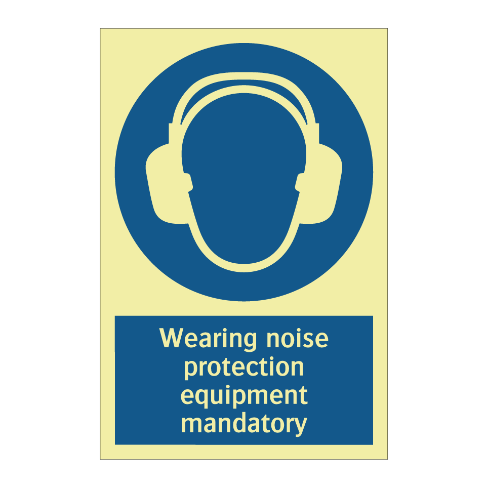 Wearing noise protection equipment mandatory