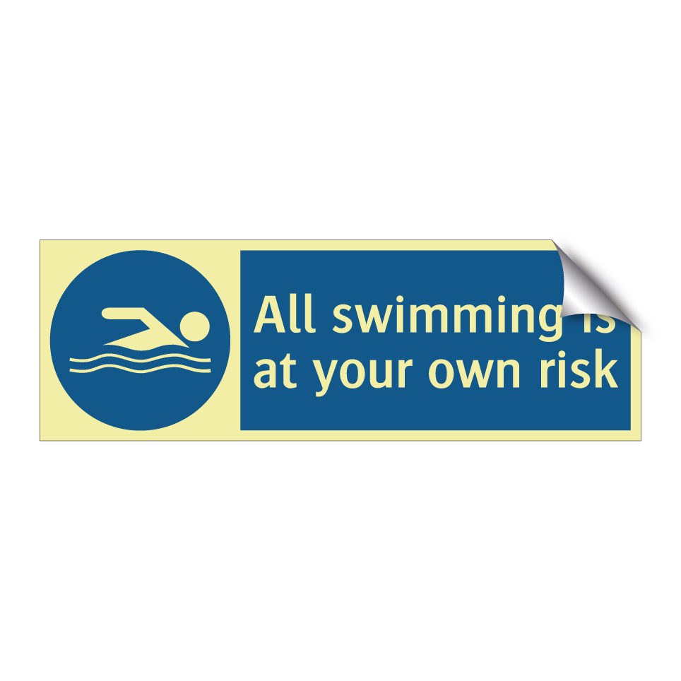 All swimming is at your own risk
