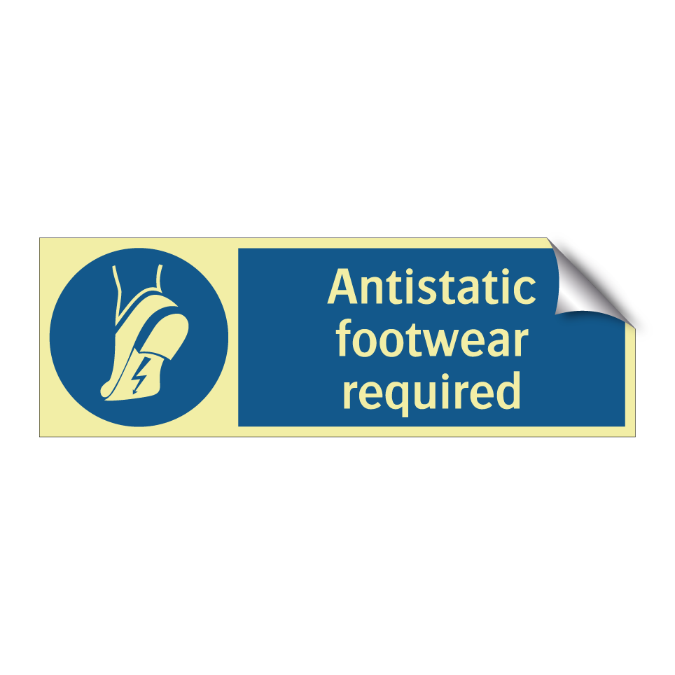 Antistatic footwear required
