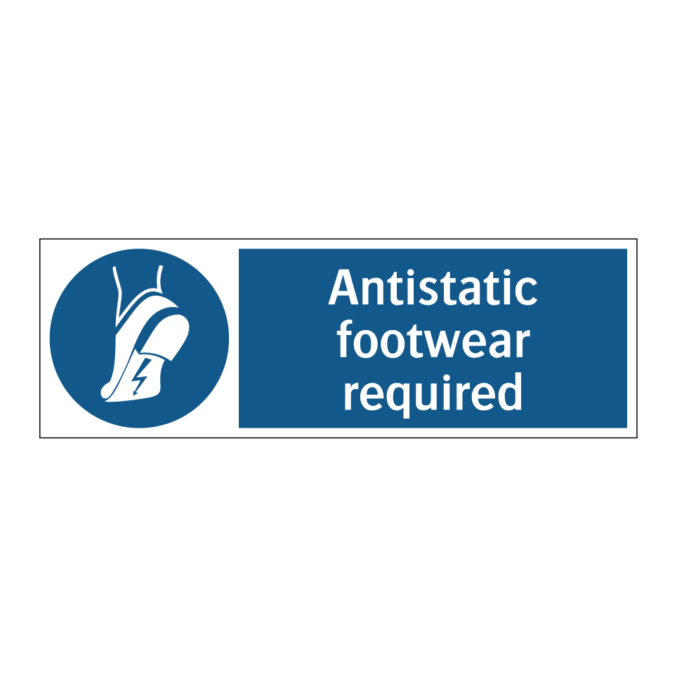 Antistatic footwear required