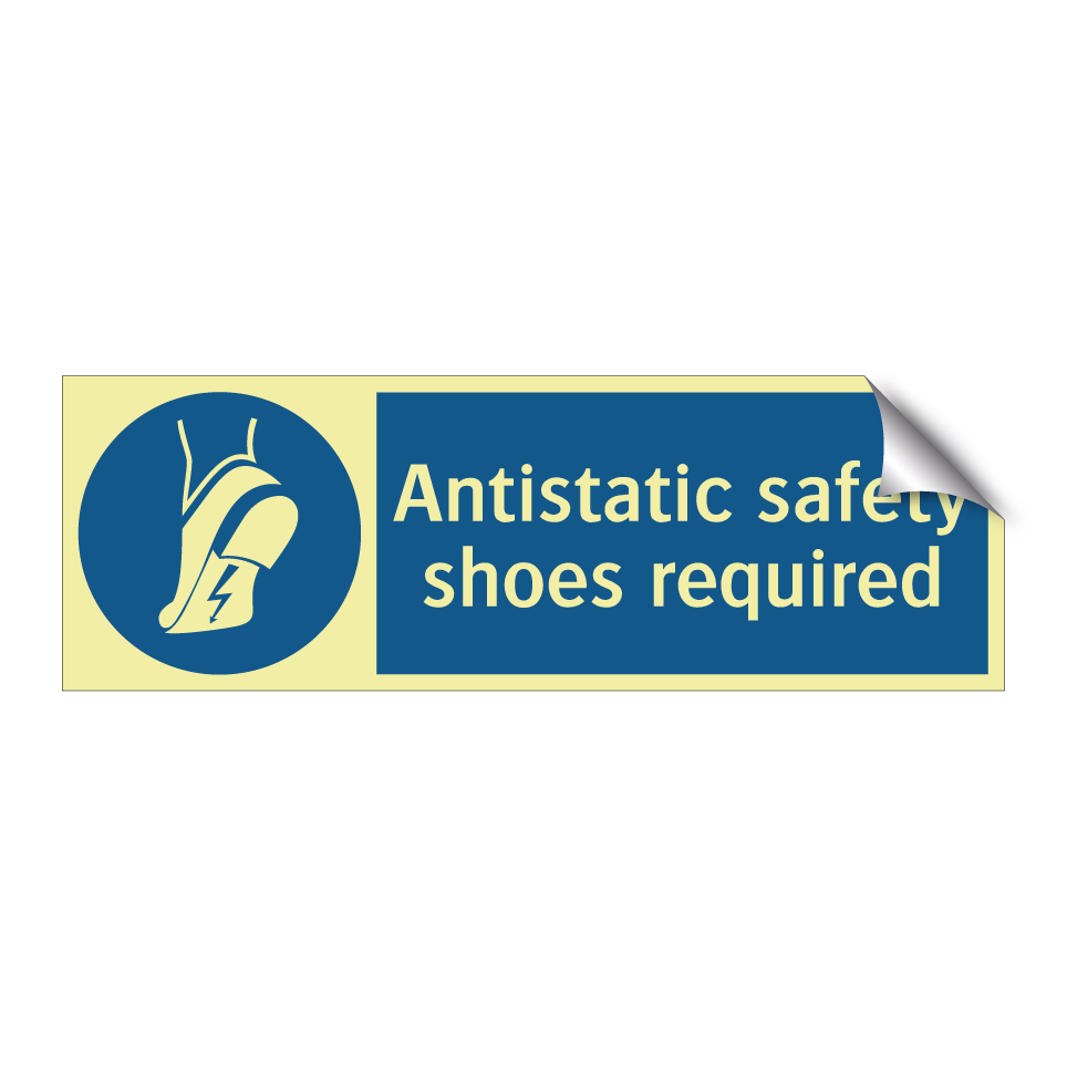 Antistatic safety shoes required