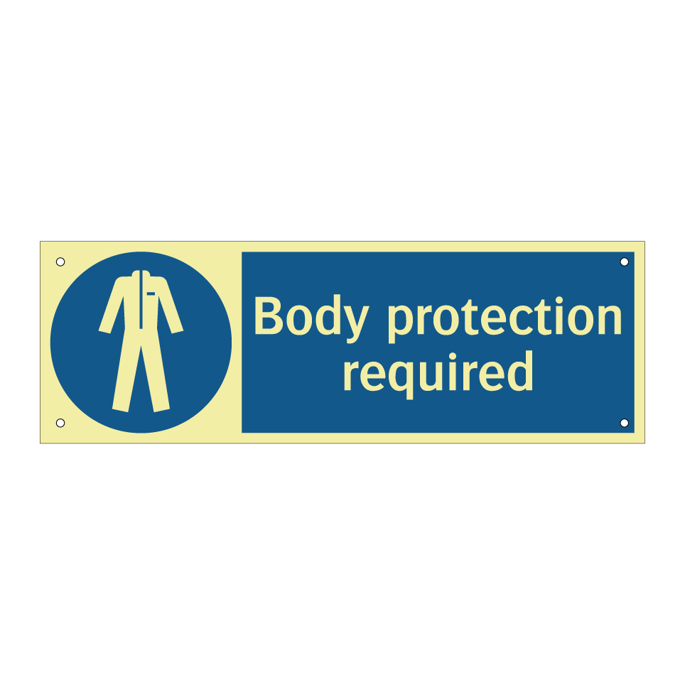 Body protection required