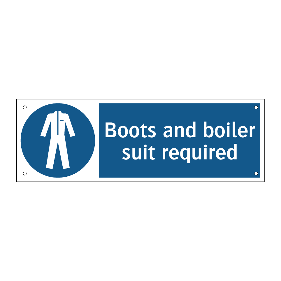Boots and boiler suit required